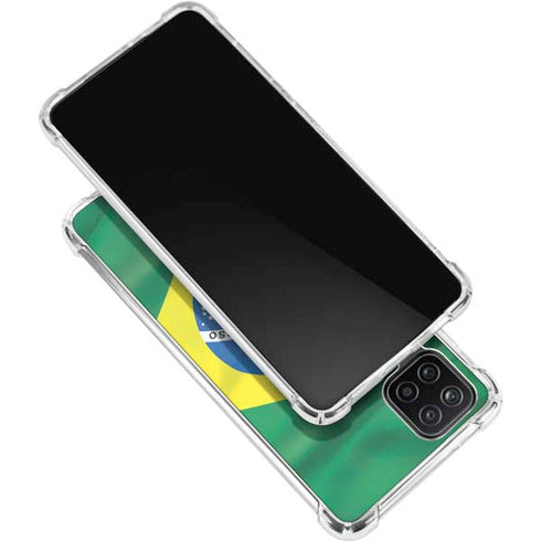 Brazil Flag Galaxy A12 Clear Case