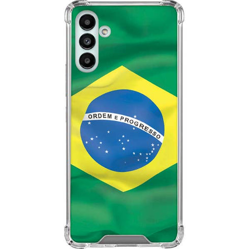 Brazil Flag Galaxy A13 5G Clear Case