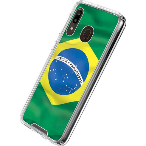 Brazil Flag Galaxy A30 Clear Case