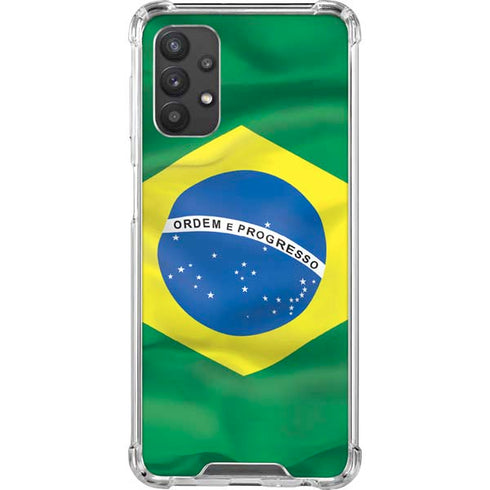 Brazil Flag Galaxy A32 5G Clear Case