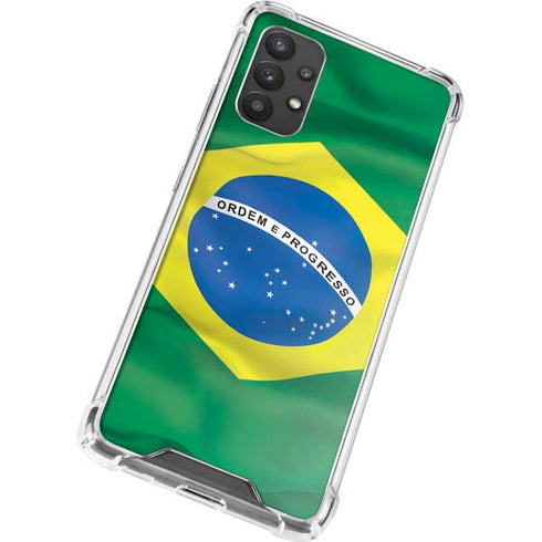 Brazil Flag Galaxy A32 5G Clear Case