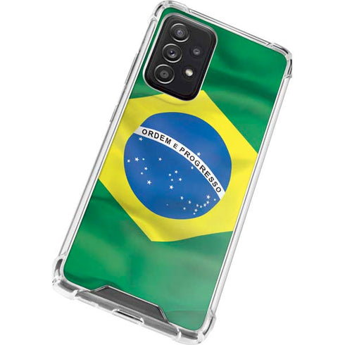 Brazil Flag Galaxy A52 5G Clear Case