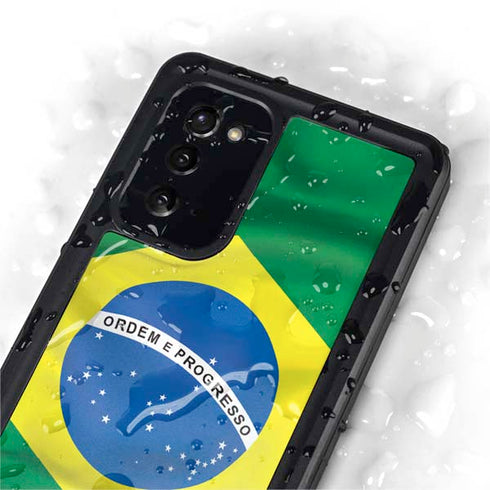 Brazil Flag Galaxy Note20 5G Waterproof Case