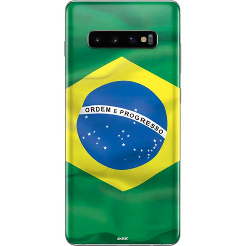 Brazil Flag Galaxy S10 Plus Skin