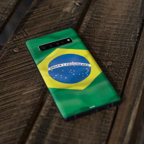 Brazil Flag Galaxy S10 Plus Skin