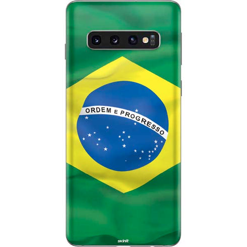 Brazil Flag Galaxy S10 Skin