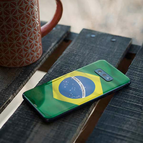 Brazil Flag Galaxy S10e Skin