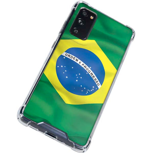 Brazil Flag Galaxy S20 FE Clear Case