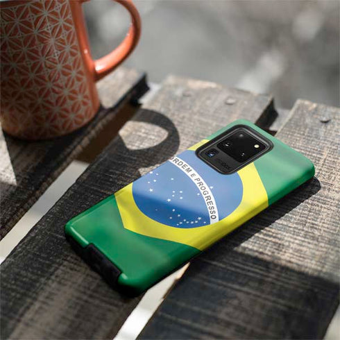 Brazil Flag Galaxy S20 Ultra 5G Pro Case