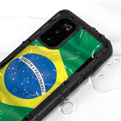 Brazil Flag Galaxy S20 Waterproof Case
