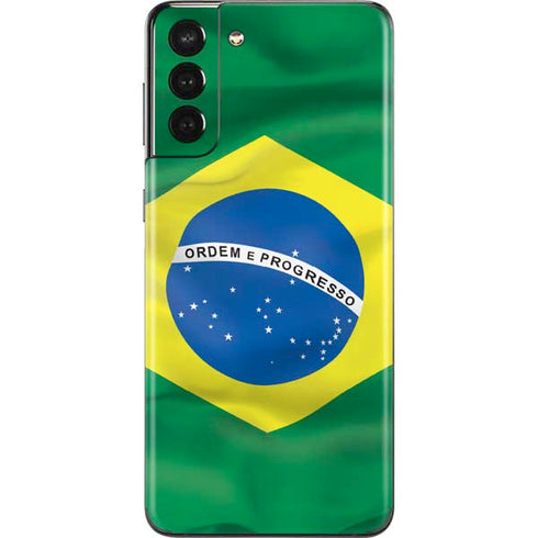 Brazil Flag Galaxy S21 Plus 5G Skin