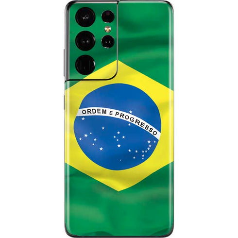 Brazil Flag Galaxy S21 Ultra 5G Skin