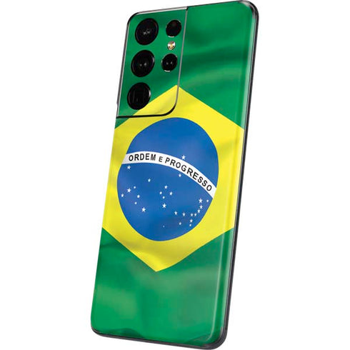 Brazil Flag Galaxy S21 Ultra 5G Skin