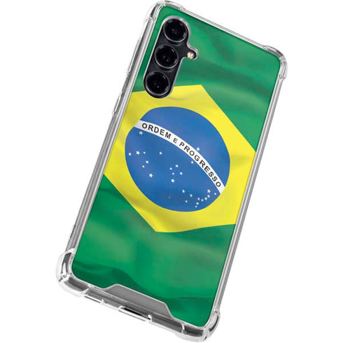Brazil Flag Galaxy S23 FE Clear Case
