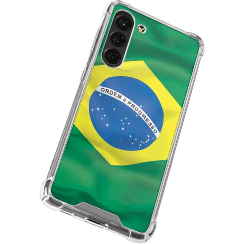 Brazil Flag Galaxy S23 Plus Clear Case