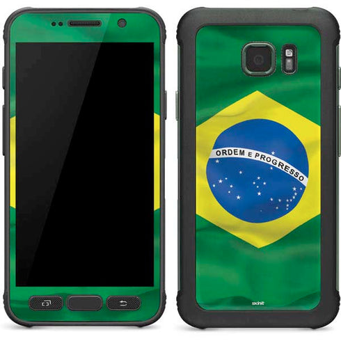 Brazil Flag Galaxy S7 Active Skin