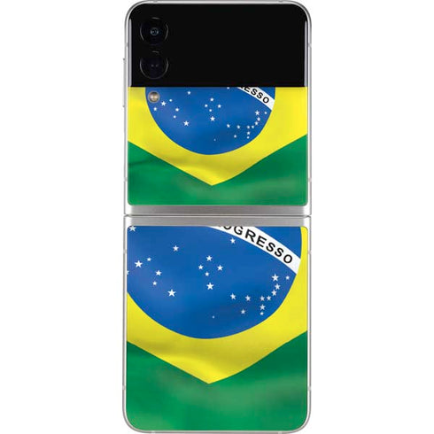 Brazil Flag Galaxy Z Flip3 5G Skin