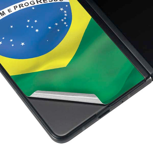 Brazil Flag Galaxy Z Fold3 5G Skin