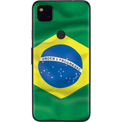 Brazil Flag Google Pixel 4a Skin