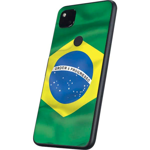 Brazil Flag Google Pixel 4a Skin