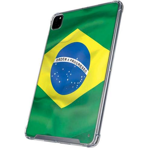 Brazil Flag iPad Pro 12.9in (2020) Clear Case