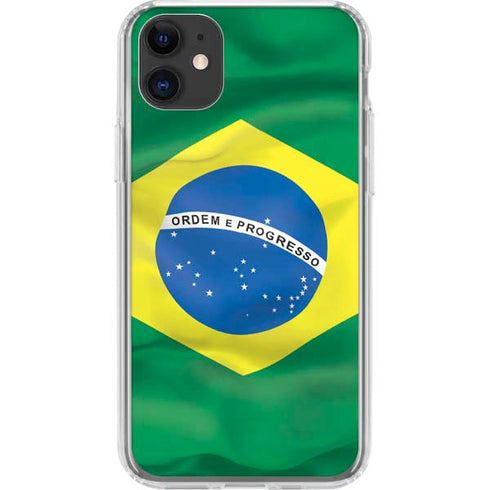 Brazil Flag iPhone 11 Clear Case