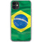 Brazil Flag iPhone 11 Clear Case