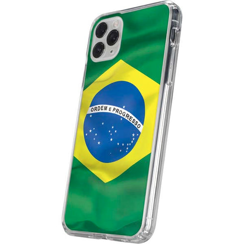 Brazil Flag iPhone 11 Pro Clear Case