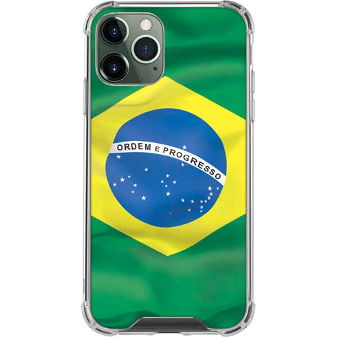 Brazil Flag iPhone 12 Pro Max Clear Case