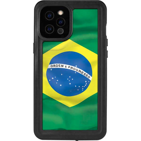 Brazil Flag iPhone 12 Pro Max Waterproof Case