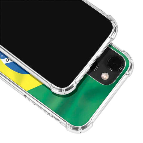 Brazil Flag iPhone 13 Clear Case