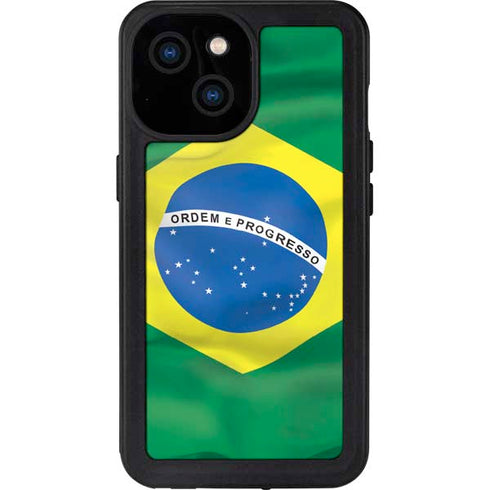 Brazil Flag iPhone 13 Mini Waterproof Case