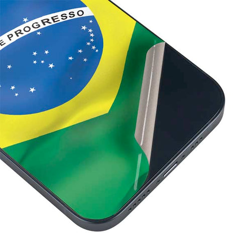 Brazil Flag iPhone 14 Plus Skin