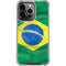 Brazil Flag iPhone 14 Pro Clear Case
