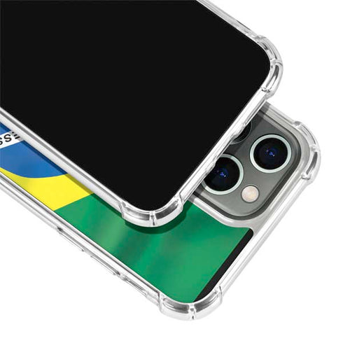 Brazil Flag iPhone 15 Pro Clear Case