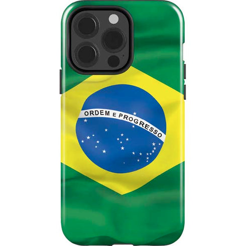 Brazil Flag iPhone 14 Pro Impact Case