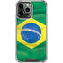 Brazil Flag iPhone 14 Pro Max Clear Case