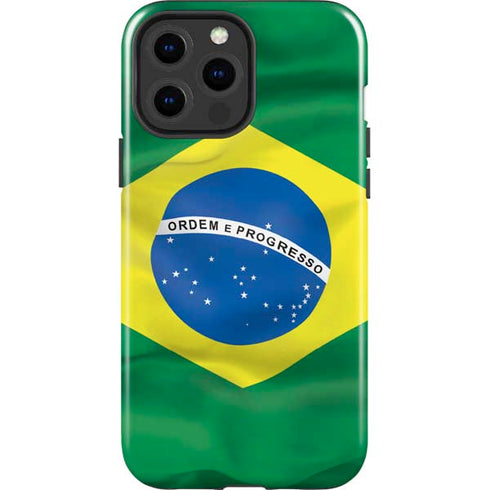 Brazil Flag iPhone 14 Pro Max Impact Case