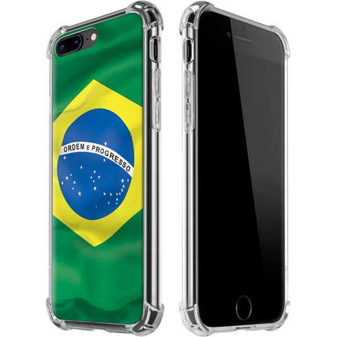Brazil Flag iPhone 7/8 Plus Clear Case