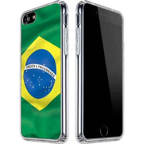 Brazil Flag iPhone SE (2nd & 3rd Gen) Clear Case