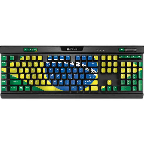 Brazil Flag K95 RGB PLATINUM Mechanical Gaming Keyboard Skin