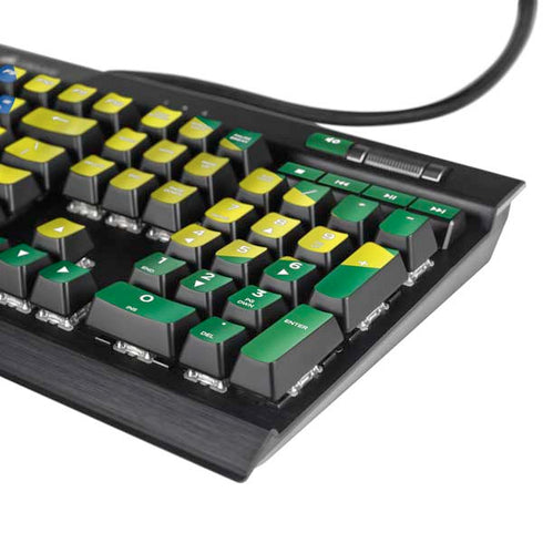 Brazil Flag K95 RGB PLATINUM Mechanical Gaming Keyboard Skin