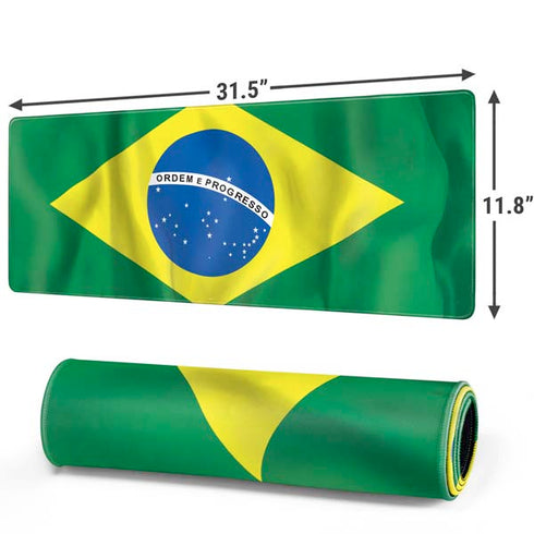 Brazil Flag Gaming Mouse Pad