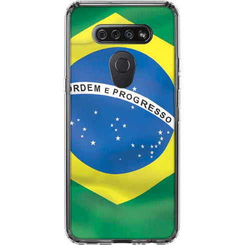 Brazil Flag LG K51/Q51 Clear Case