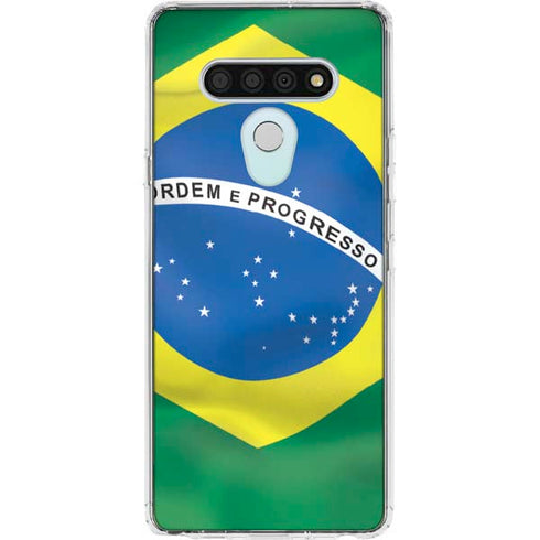 Brazil Flag LG Stylo 6 Clear Case