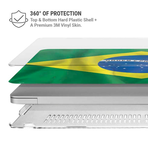 Brazil Flag MacBook Air 13in M1 (2021) Case plus Skin