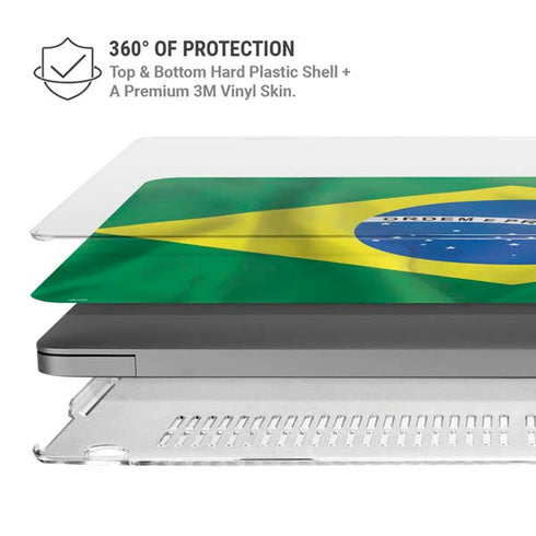 Brazil Flag MacBook Pro 16in (2021-25) Case plus Skin