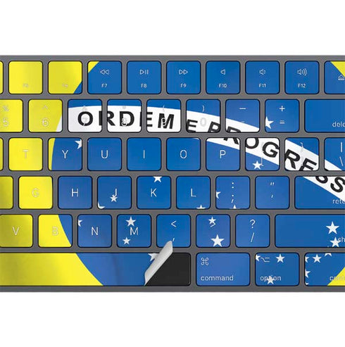 Brazil Flag Magic Keyboard with Numeric Keypad Skin