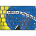 Brazil Flag Magic Keyboard with Numeric Keypad Skin