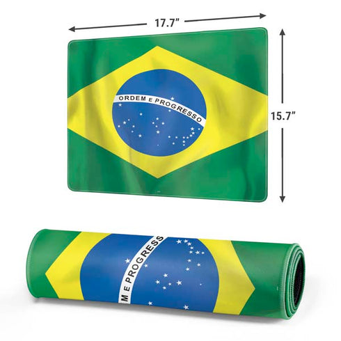 Brazil Flag Gaming Mouse Pad